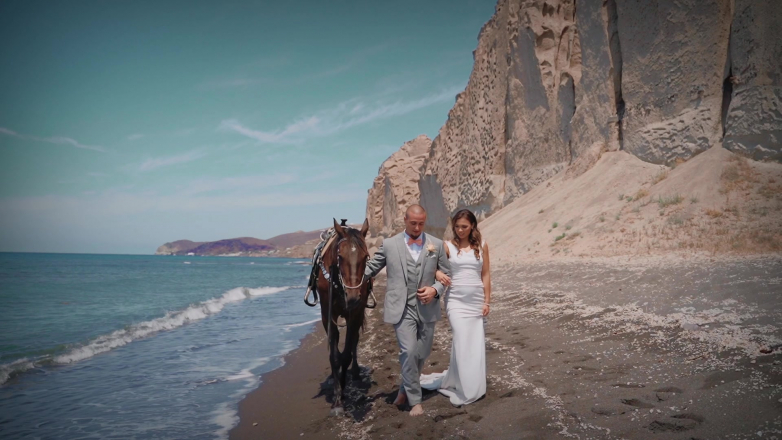 Wedding video santorini