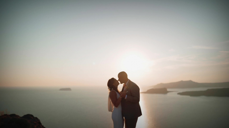 Wedding video santorini